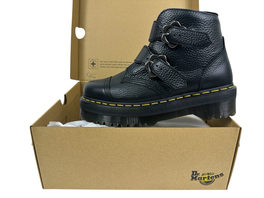 Just Added - New Dr. Martens Boots Devon Flower Ankle Boot Size 41- US Men's 8 /US Women's 10 [Photo 1]