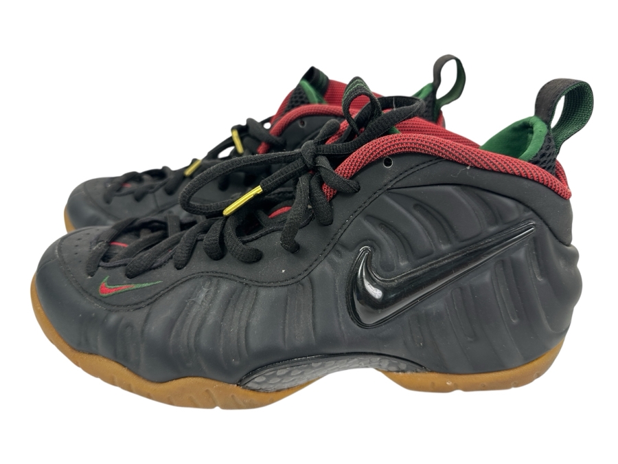 Just Added - Men's Size 8 Nike Foamposite Pro Gucci Shoes In Black [Photo 1]