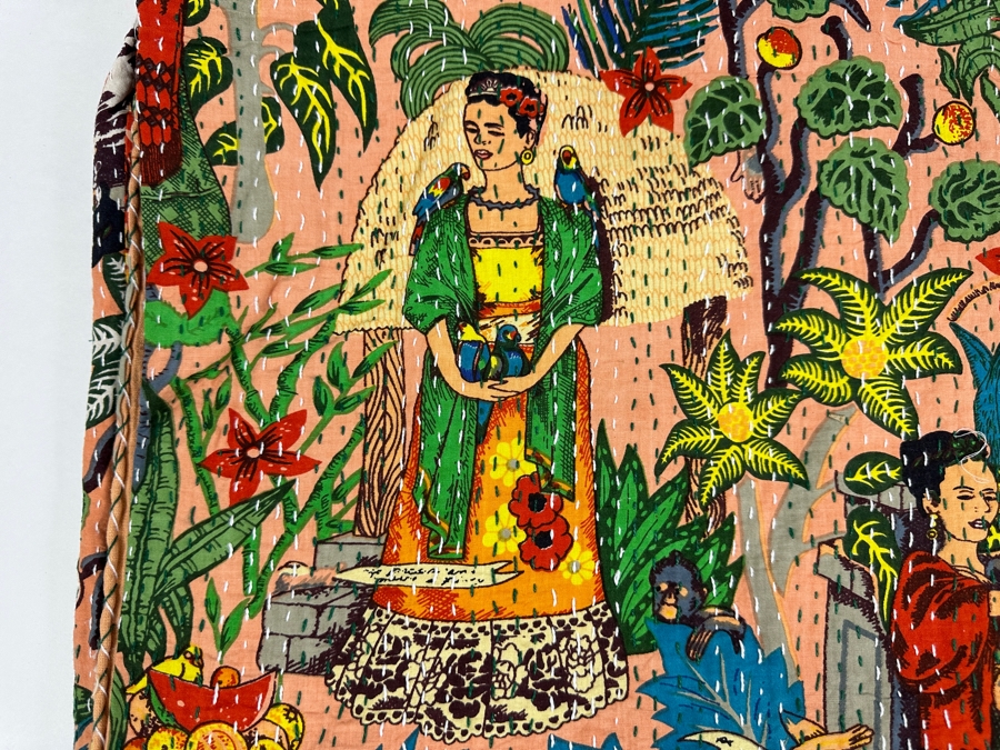 Just Added - New Farida Print Cotton Quilt Throw Blanket 102' x 84' [Photo 2]