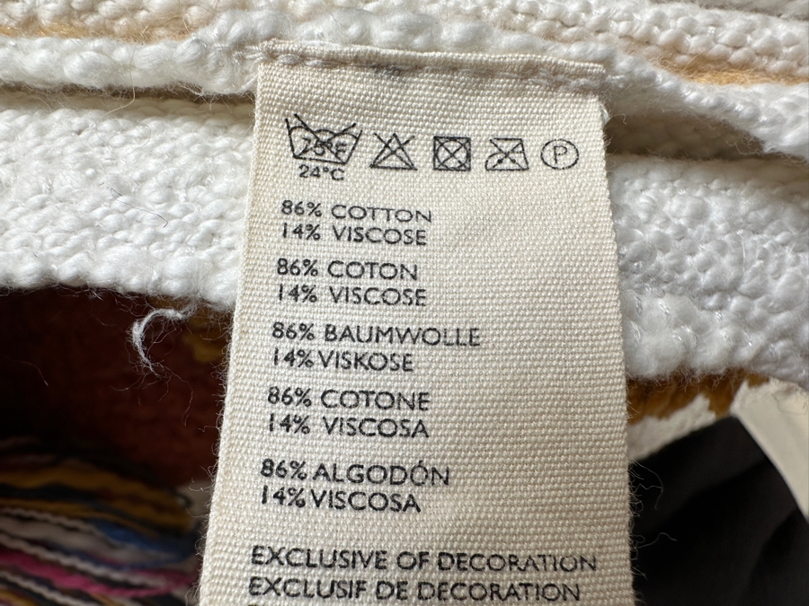 Just Added - New Anthropologie Dal Tufted Throw Blanket with Tassels 50' x 70' Cotton Blend [Photo 5]