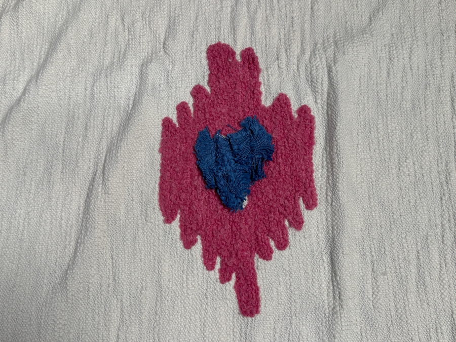 Just Added - New Anthropologie Dal Tufted Throw Blanket with Tassels 50' x 70' Cotton Blend [Photo 3]