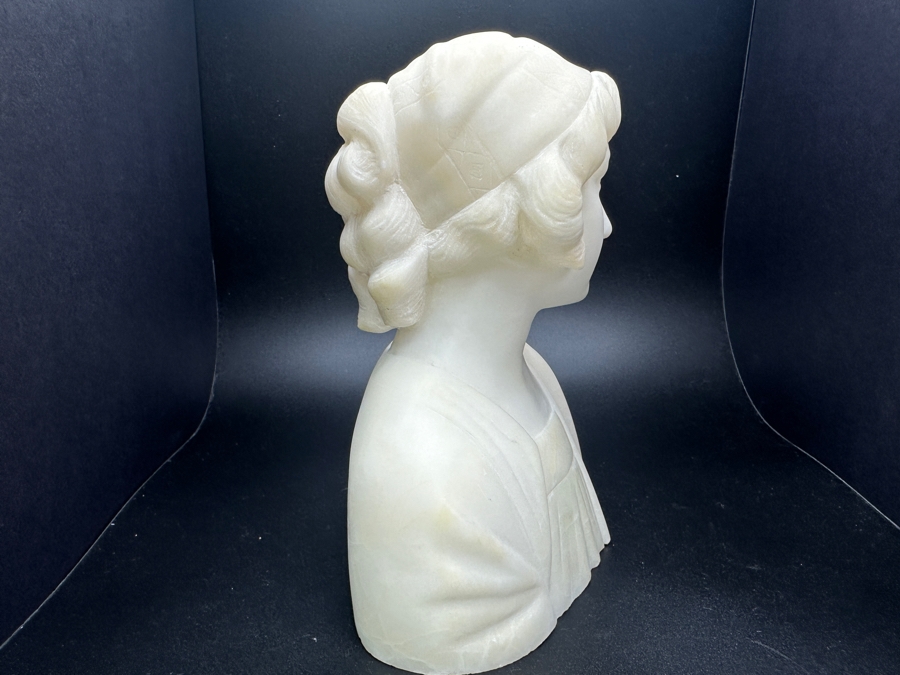 Vintage Alabaster Bust of Woman 6' x 6.75' [Photo 7]