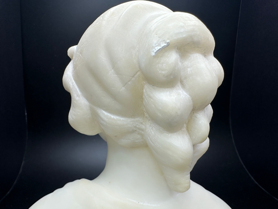 Vintage Alabaster Bust of Woman 6' x 6.75' [Photo 6]