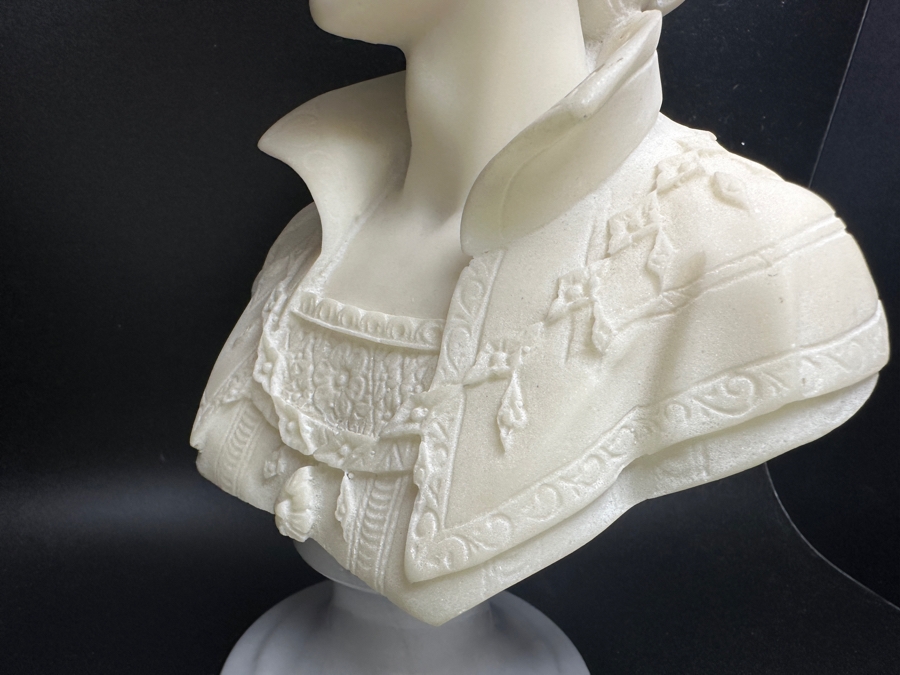 Carved Marble Bust Of A Woman 5.5W X 9.5H [Photo 7]