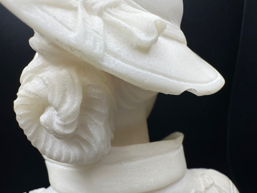 Carved Marble Bust Of A Woman 5.5W X 9.5H [Photo 10]