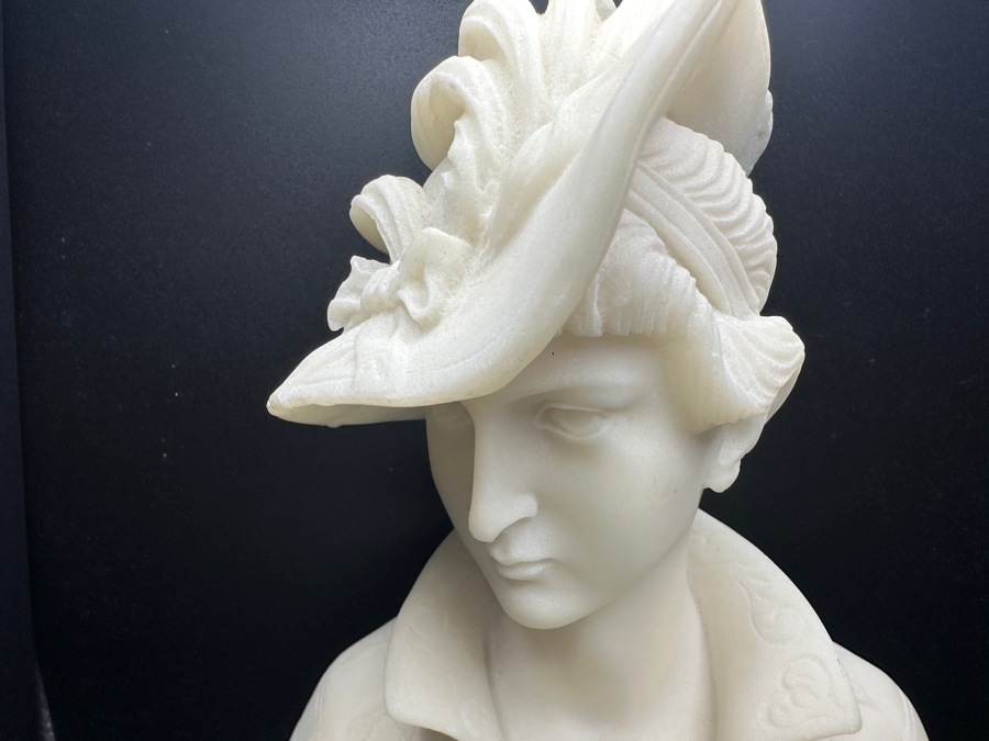 Carved Marble Bust Of A Woman 5.5W X 9.5H [Photo 2]