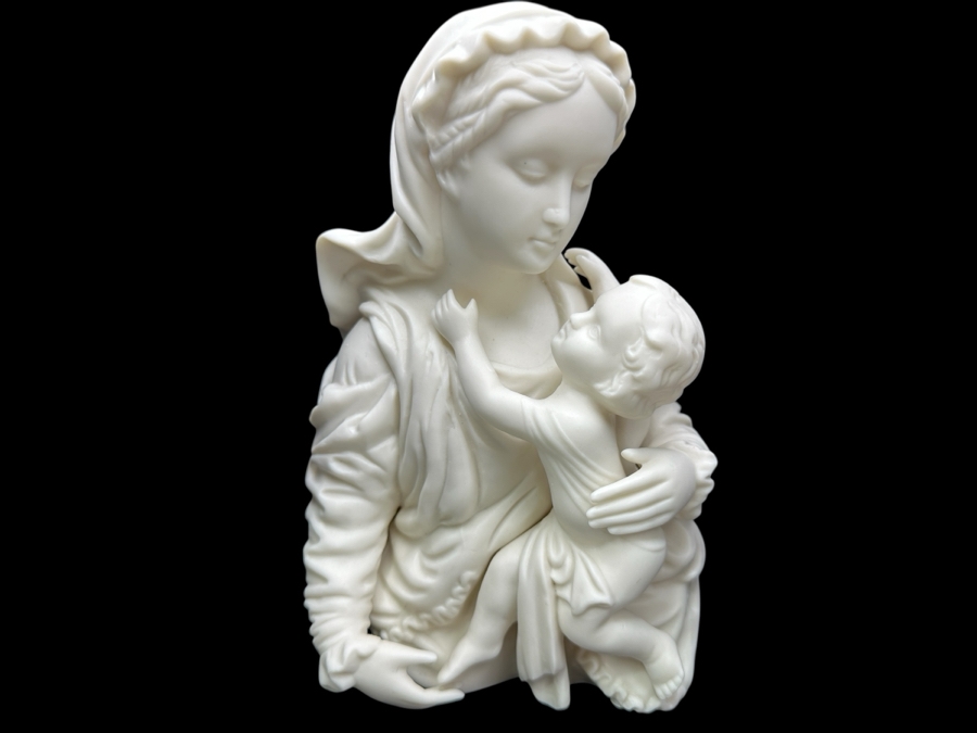 Madonna And Child Figurine 8'H