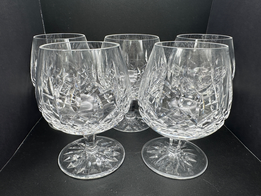 (5) Vintage Waterford Linsmore Brandy Glasses 5.25'H [Photo 2]