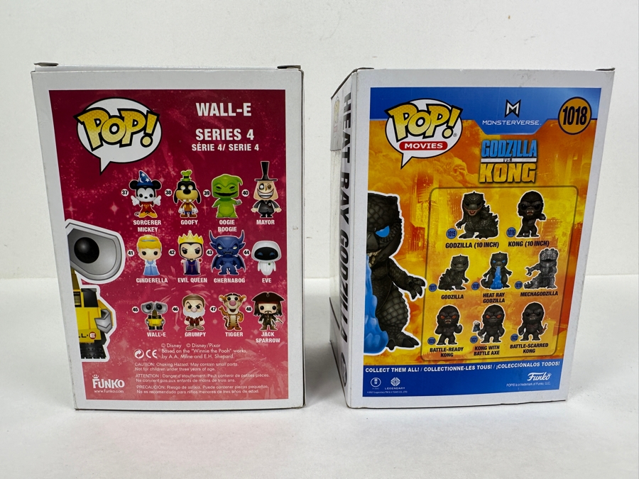 Funko Disney Wall-E 45 & Heat Ray Godzilla Vs. Kong 1018 Vinyl Figurines [Photo 6]