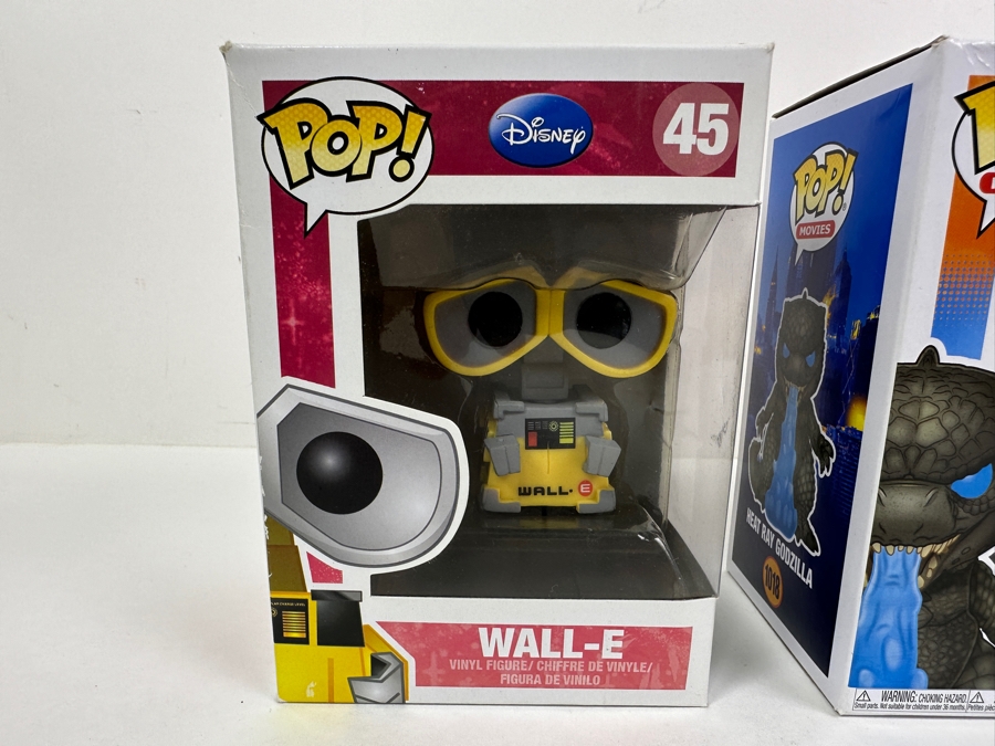 Funko Disney Wall-E 45 & Heat Ray Godzilla Vs. Kong 1018 Vinyl Figurines [Photo 2]