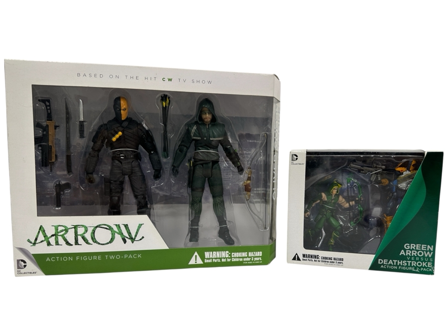 DC Collectibles Green Arrow Action Figure Two-Pack & Green Arrow Versus Deathstroke Action Figure 2-Pack