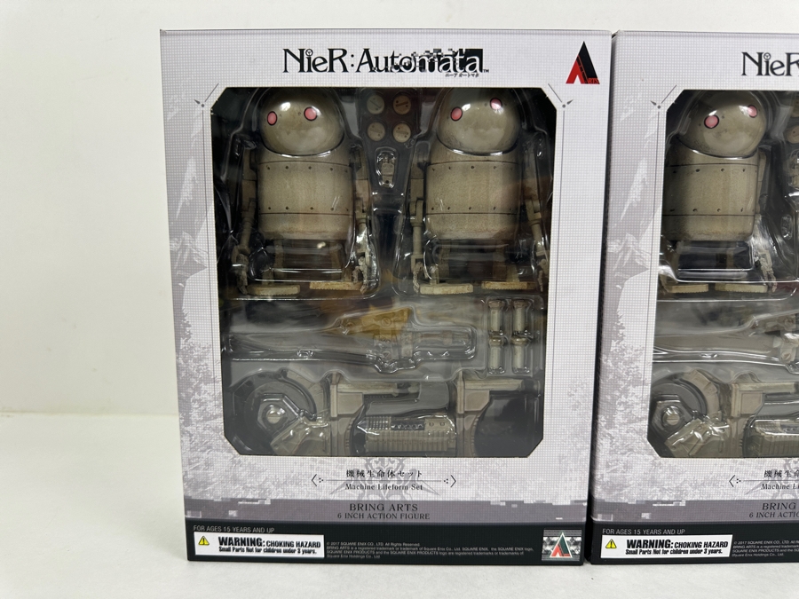 (2) Nier Automata Video Game Bring Arts 6' Action Figure Machine Lifeform Sets By Square Enix Featuring 2B And A Machine Lifeform [Photo 2]