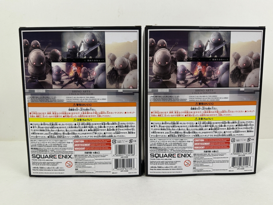 (2) Nier Automata Video Game Bring Arts 6' Action Figure Machine Lifeform Sets By Square Enix Featuring 2B And A Machine Lifeform [Photo 5]