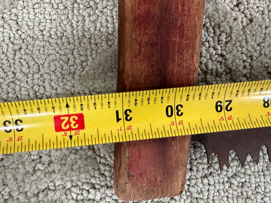 Just Added - Vintage Wood Cross Cut Buck Saw Bow Saw 31' x 27' [Photo 5]