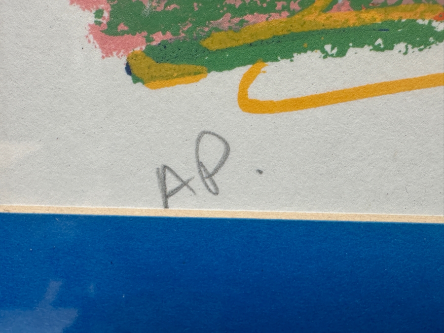 Hand Signed Juli Veee (San Diego Sockers Second All Time Leading Scorer) Soccer Print Titled 'Pride' 34W X 21H Framed 41.5 X 28.5 [Photo 8]