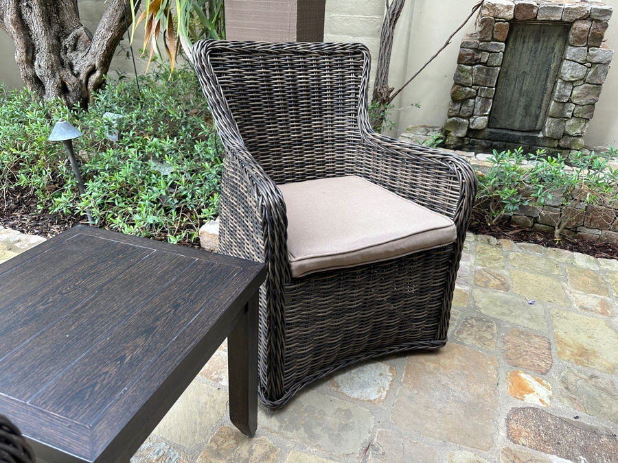 Patio Renaissance Pair Of Greenville Armchairs and Side Table 19'W x 19'D x 19.5'H [Photo 5]