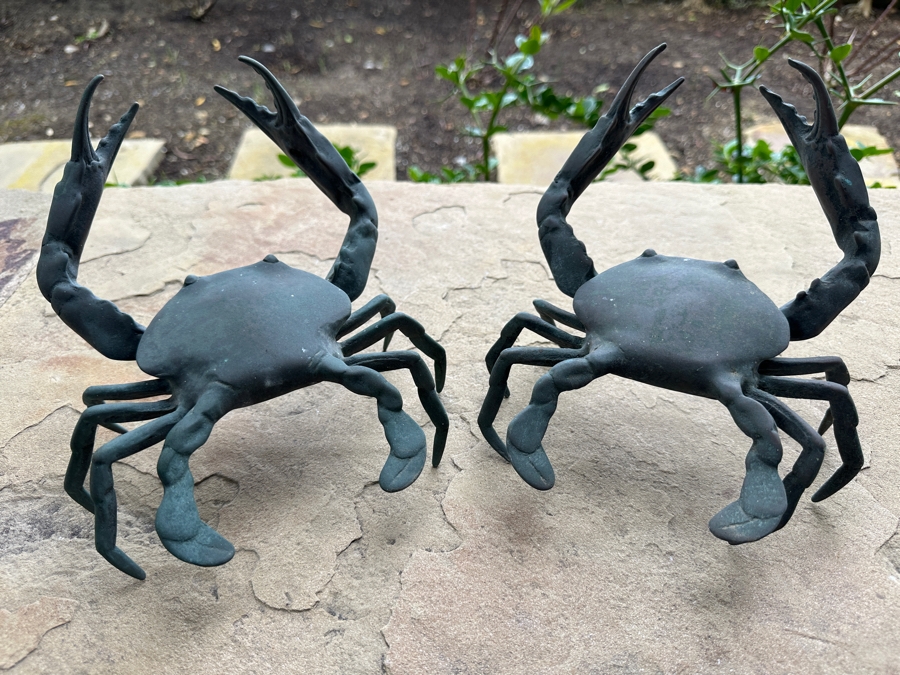 Vintage Set of (2) Copper Crabs 8' x 6.5'  [Photo 1]