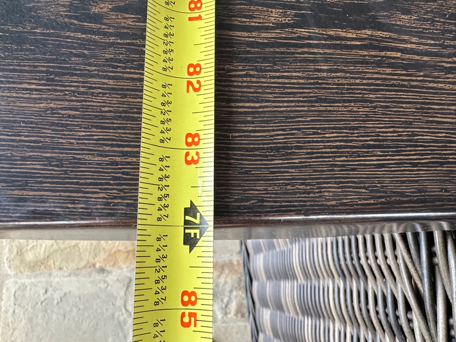 Patio Renaissance Dining Table With (6) Greenville Dining Armchairs 84'L x 44.5'W x 28'H [Photo 11]