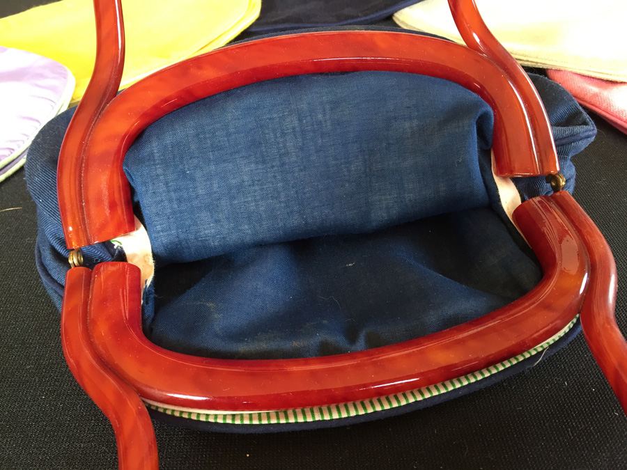 Vintage Handbag with Multiple Button On Designs - Frog Buttons [Photo 11]