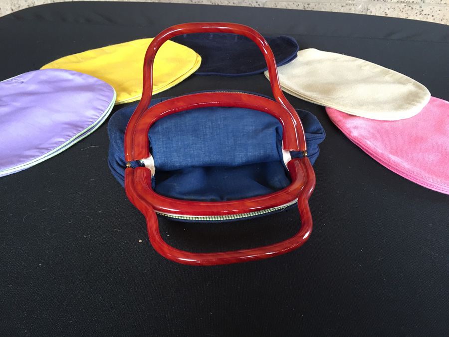 Vintage Handbag with Multiple Button On Designs - Frog Buttons [Photo 10]