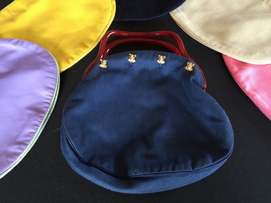 Vintage Handbag with Multiple Button On Designs - Frog Buttons [Photo 2]