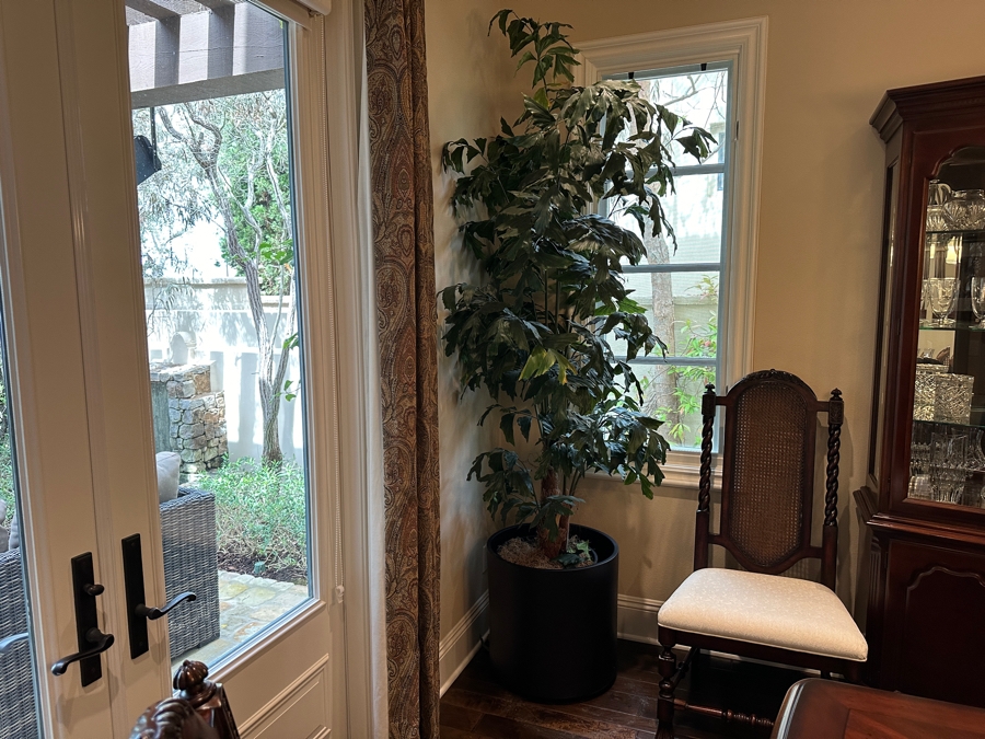 Artificial Indoor Plant Ficus Tree 114'H With Black Pot 20W [Photo 3]