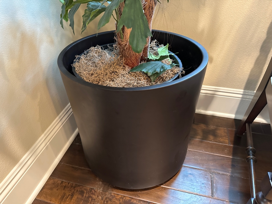 Artificial Indoor Plant Ficus Tree 114'H With Black Pot 20W [Photo 4]