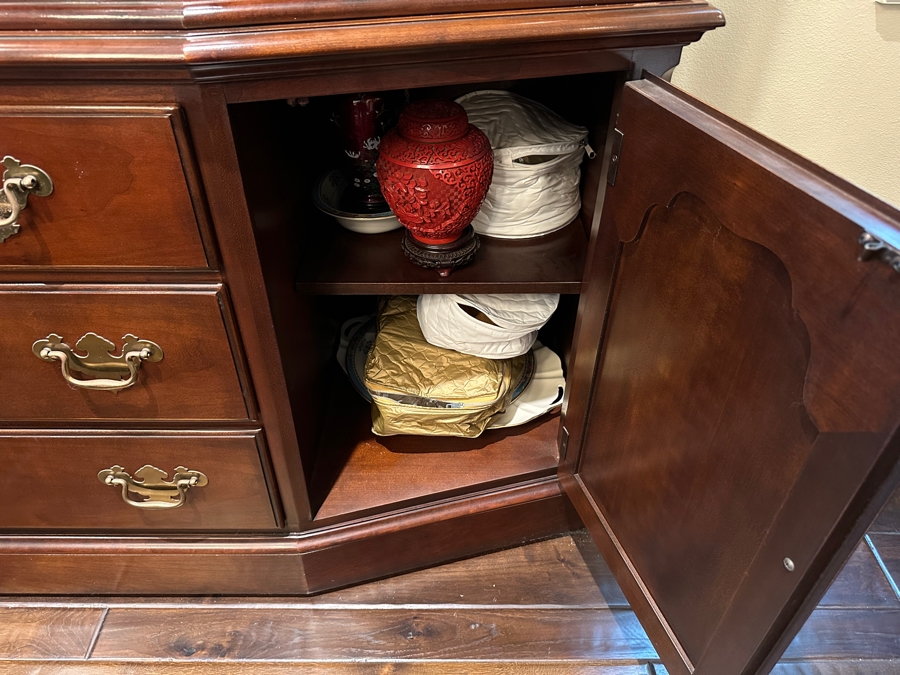 Drexel Heritage China Cabinet 68'W X 19'D X 83.5'H [Photo 9]