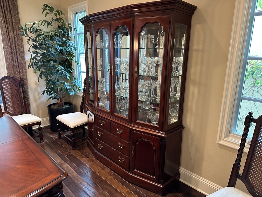 Drexel Heritage China Cabinet 68'W X 19'D X 83.5'H [Photo 4]