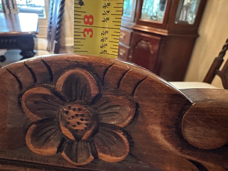 Pair Of Upholstered Wooden Armchairs 24W X 29D X 37.5H [Photo 7]