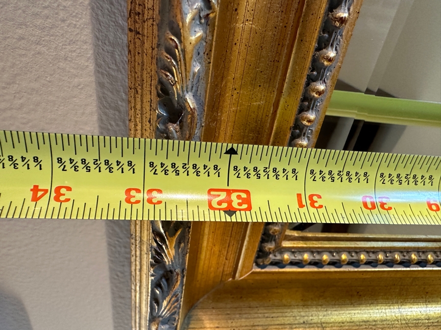 Gold Framed Beveled Glass Wall Mirror 33'W x 45'H [Photo 5]