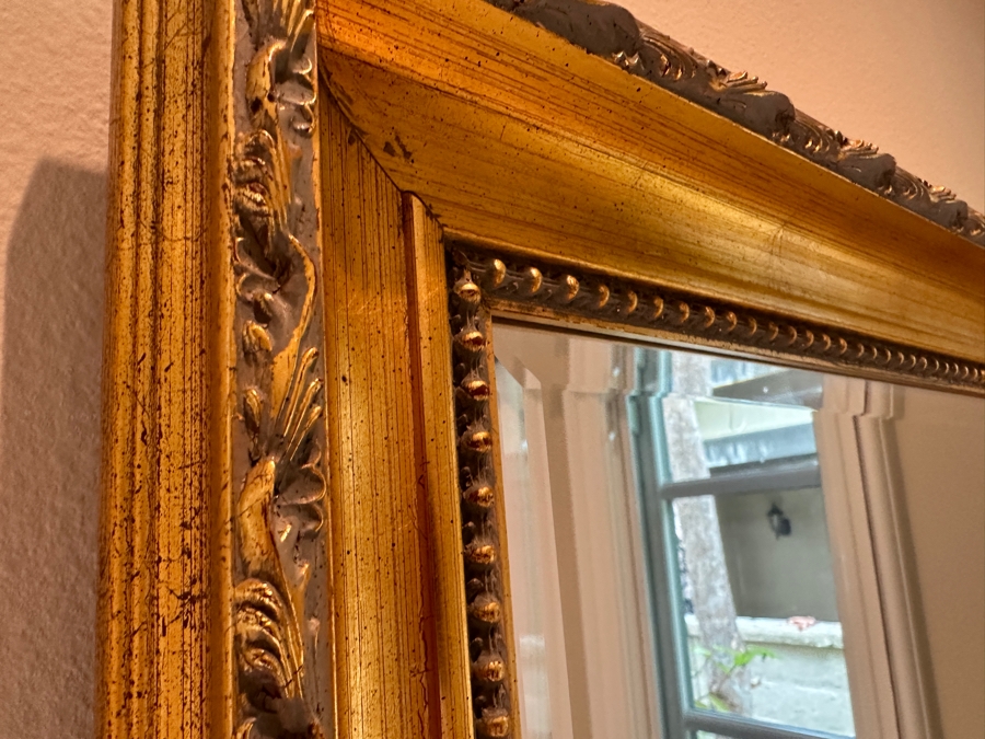 Gold Framed Beveled Glass Wall Mirror 33'W x 45'H [Photo 4]