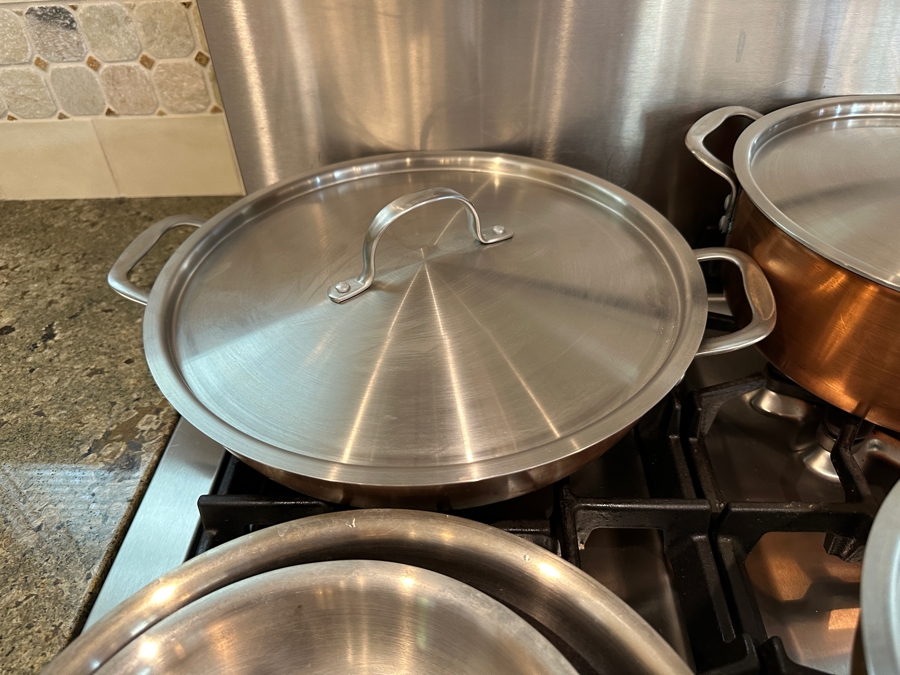 Calphalon 18 Piece Set of Tri-Ply Copper Bottom Pots and Pans [Photo 5]