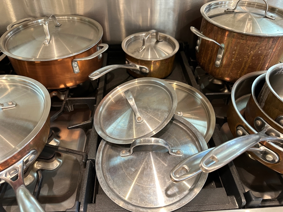 Calphalon 18 Piece Set of Tri-Ply Copper Bottom Pots and Pans [Photo 8]