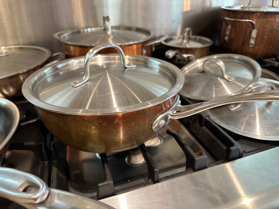 Calphalon 18 Piece Set of Tri-Ply Copper Bottom Pots and Pans [Photo 7]