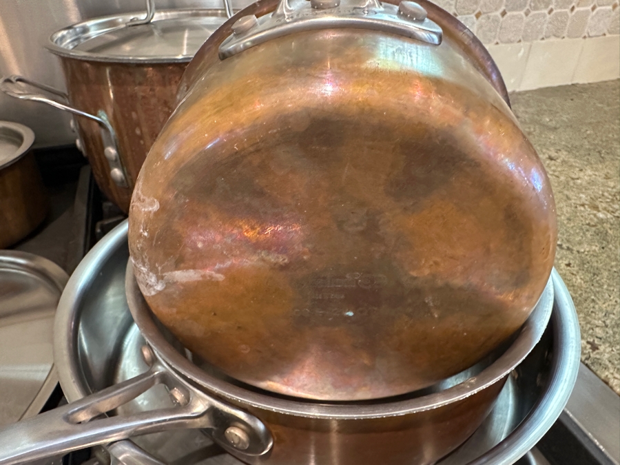 Calphalon 18 Piece Set of Tri-Ply Copper Bottom Pots and Pans [Photo 13]