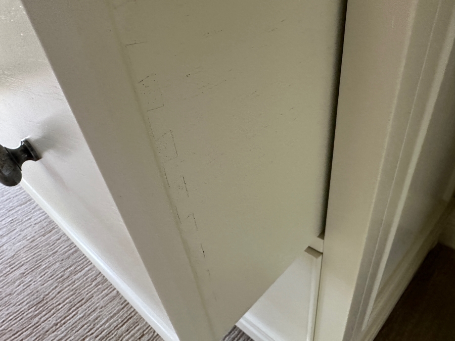 White Wooden Dresser 48W x 22D x 41'H [Photo 5]