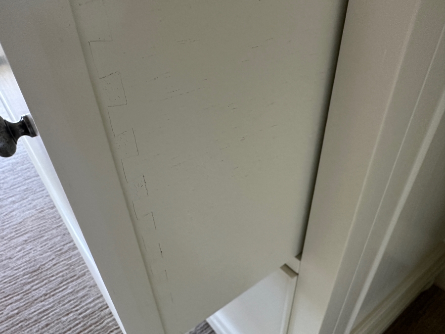 White Wooden Dresser 48W x 22D x 41'H [Photo 6]