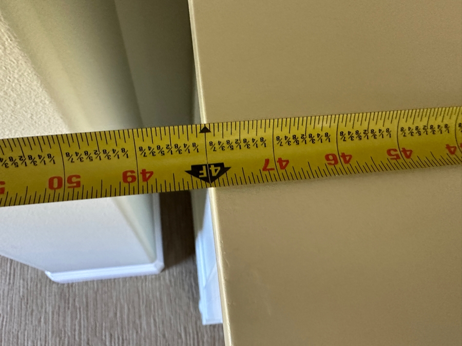 White Wooden Dresser 48W x 22D x 41'H [Photo 7]