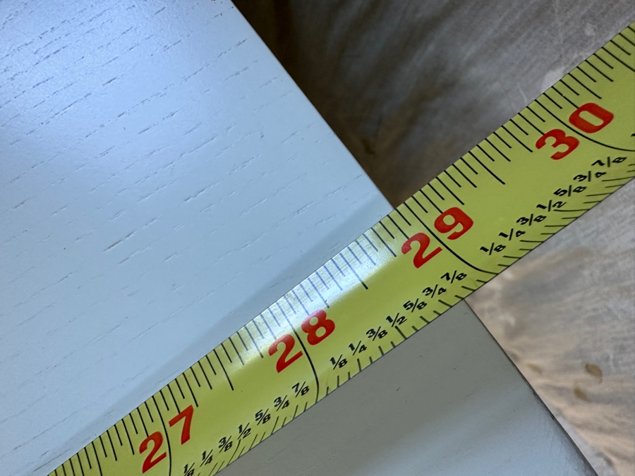 (2) White Wooden Nightstands with Drawer and Two Shelves 29'W x 18'D x 29'H [Photo 5]