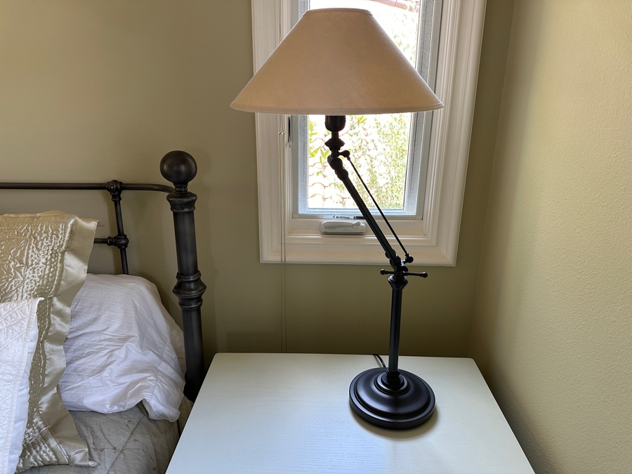 Pair of Swing Arm Adjustable Table Lamps  [Photo 6]