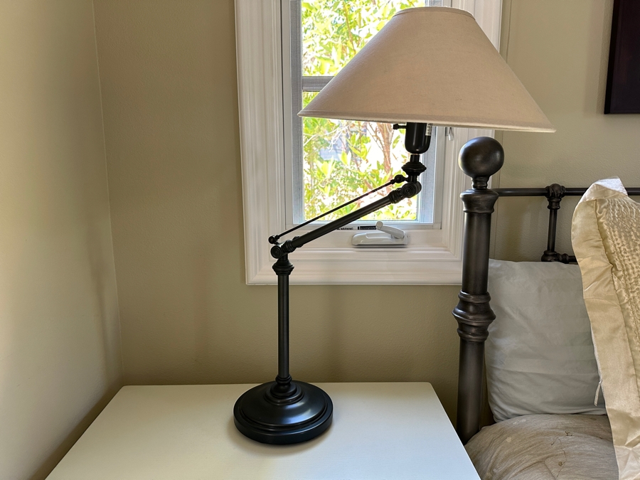 Pair of Swing Arm Adjustable Table Lamps  [Photo 2]
