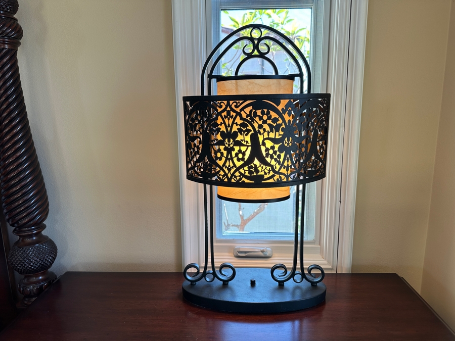 Pair of Metal Table Lamps 29'H [Photo 2]