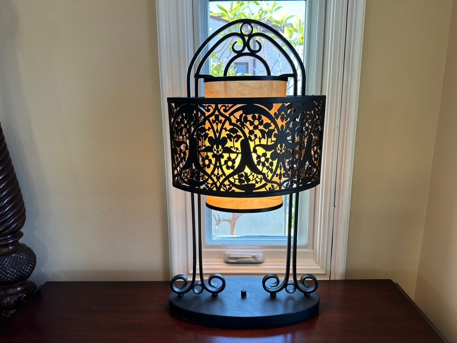 Pair of Metal Table Lamps 29'H [Photo 3]