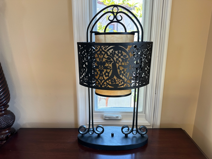 Pair of Metal Table Lamps 29'H [Photo 5]