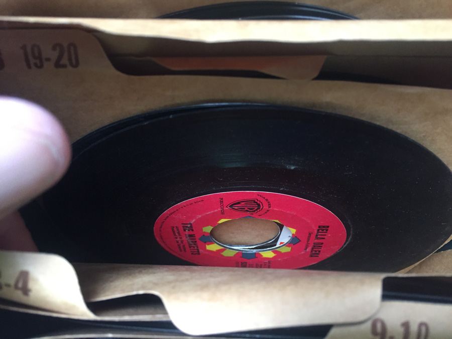 Green 45 Vinyl Record Carrying Tote with 45's [Photo 11]