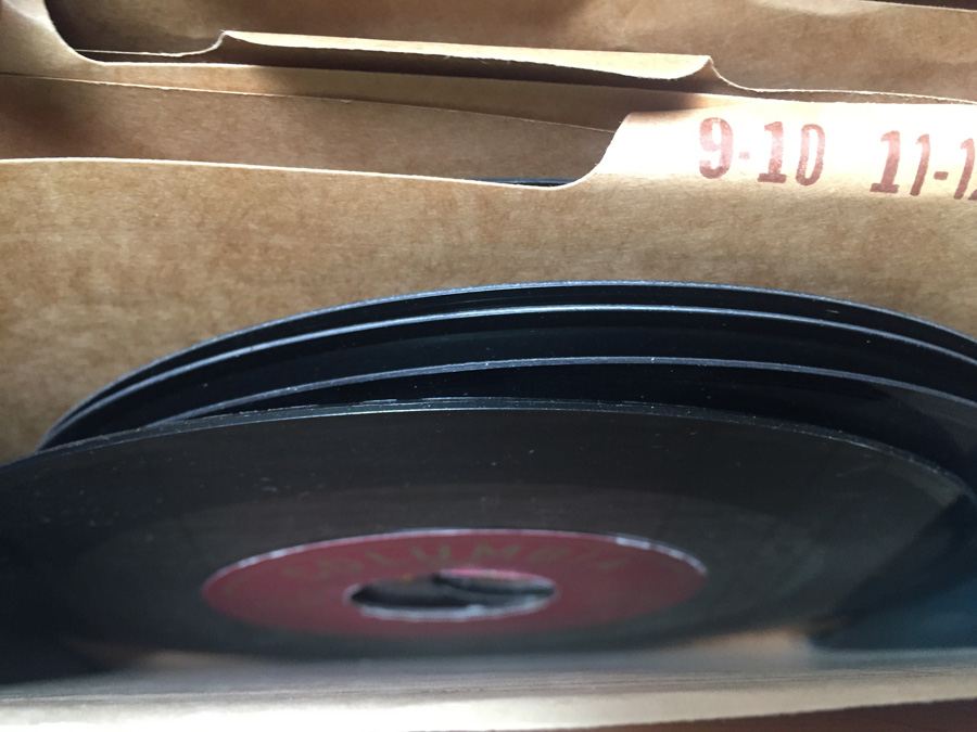 Green 45 Vinyl Record Carrying Tote with 45's [Photo 9]