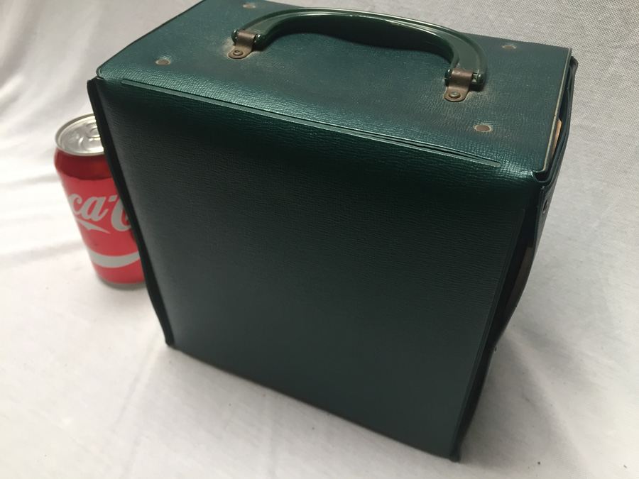 Green 45 Vinyl Record Carrying Tote with 45's [Photo 6]