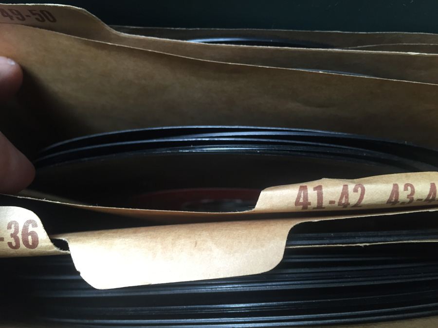 Green 45 Vinyl Record Carrying Tote with 45's [Photo 13]