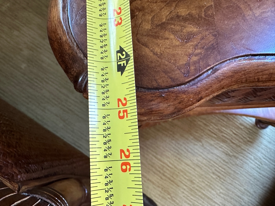 Schnadig Furniture Wooden End Table With Drawer 29'W x 29'D x 26'H [Photo 7]